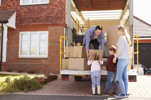 Man and van removals helping with a local move in Crossness