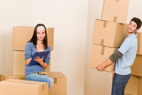 Packing and moving office furniture for a Crossness office move