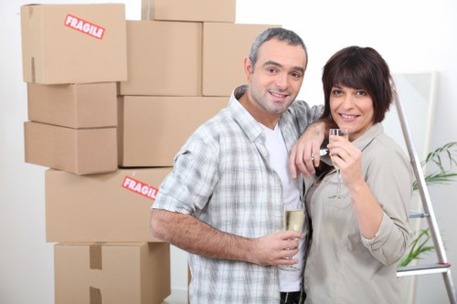 Packing and loading household items for a Crossness relocation