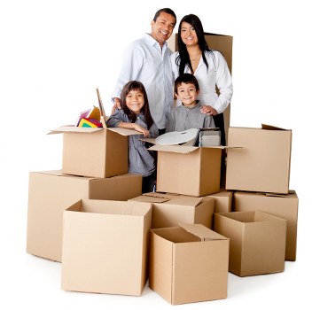Careful loading of belongings for house removals in Crossness